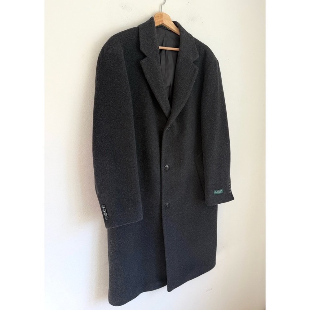 Ralph Lauren Kensington Boyfriend Wool Coat in Charcoal Grey - Picture 3 of 7